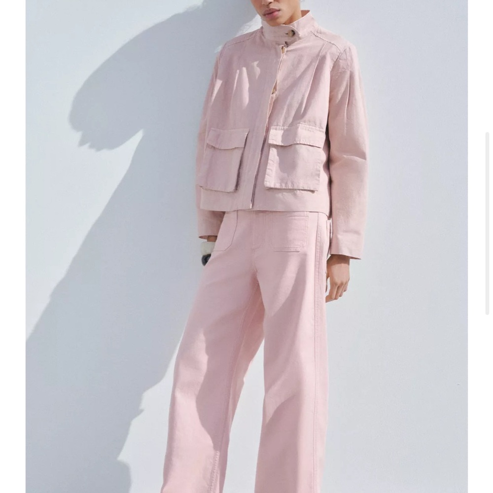 ZW COLLECTION TWILL JACKET-AND PANTS  SET- SIZE SMALL